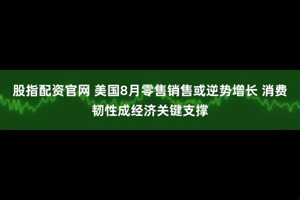 股指配资官网 美国8月零售销售或逆势增长 消费韧性成经济关键支撑